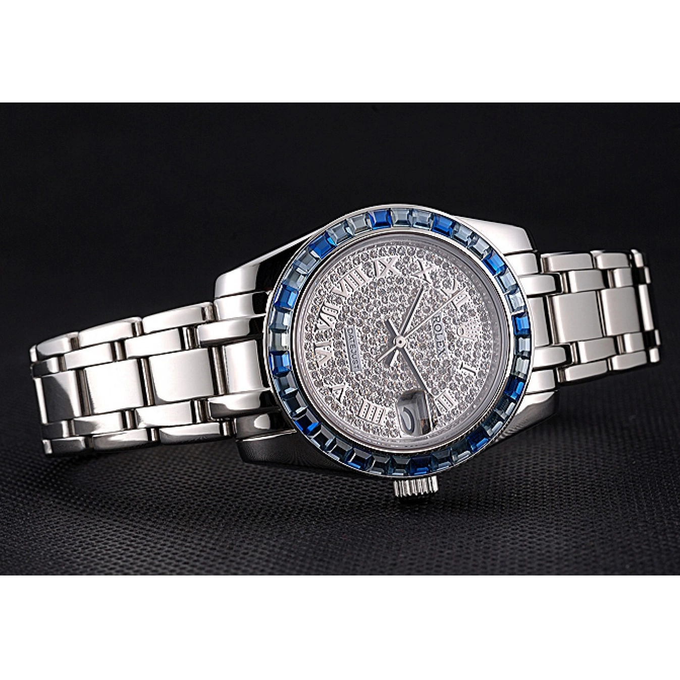 Good Copy Rolex Watches Bracelet Jewels Rolex And Steel Datejust Dial Diamond Stainless Bezel Case Blue 622834 0623